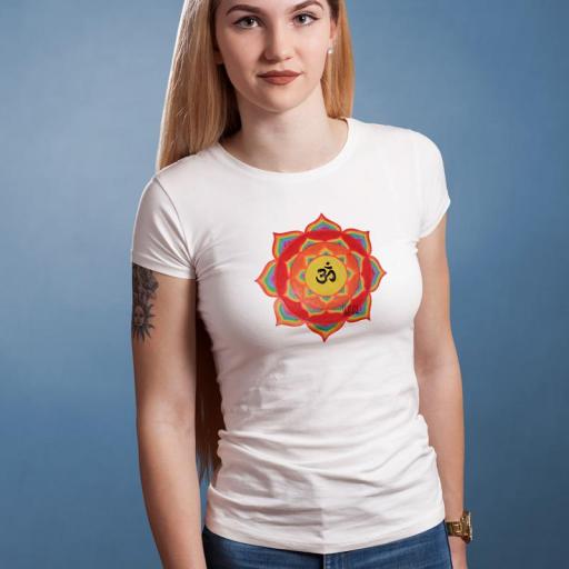 Mandala 1 samarreta de dona B/N