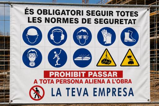 Normes de seguretat personalitzades 100 × 70 cm