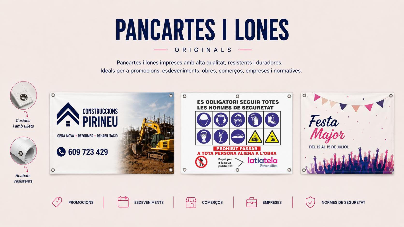 Pancartes i lones