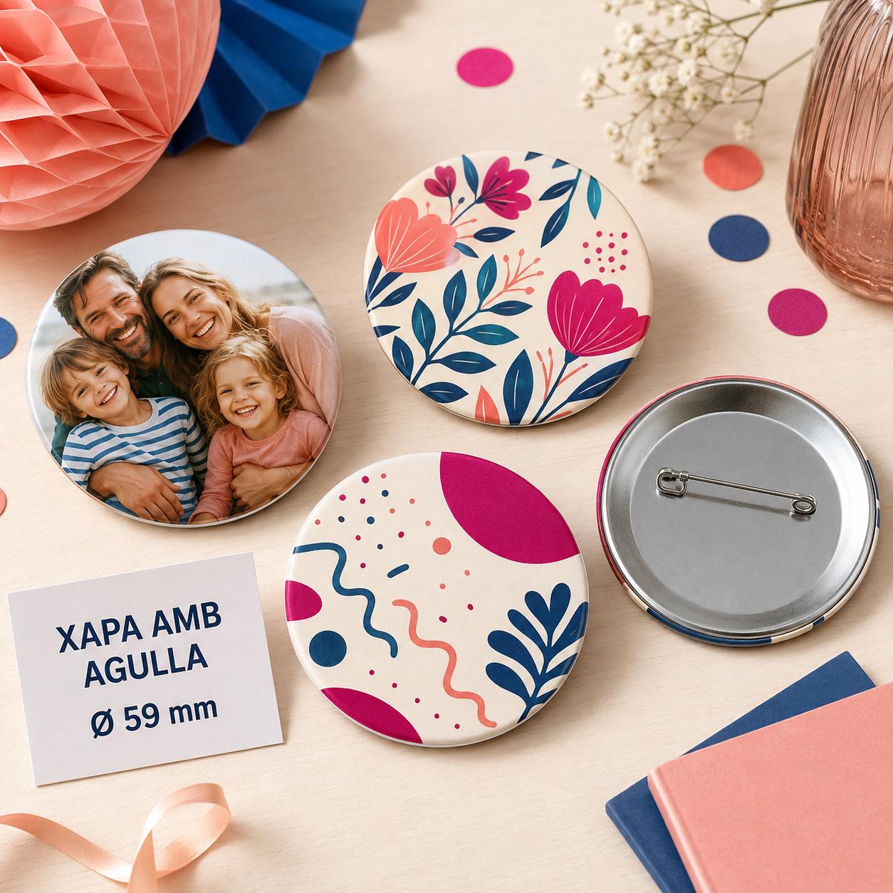 Xapa personalitzada Ø 59 mm