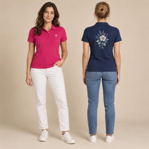 Polo de dona de màniga curta personalitzat POPL 200