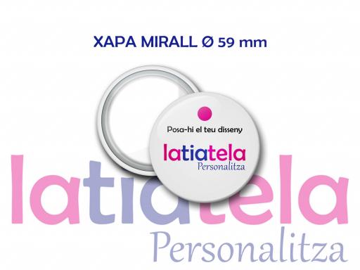 Xapa amb mirall  Ø 59 mm. Personalitzada [0]