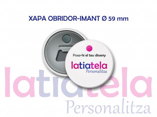 Xapa OBRIDOR-IMANT Ø 59 mm Personalitzada