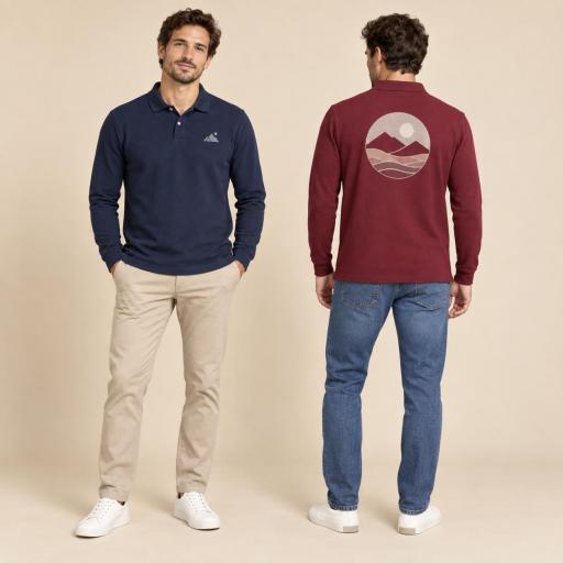 Polo de màniga llarga personalitzat PORA 210 LS