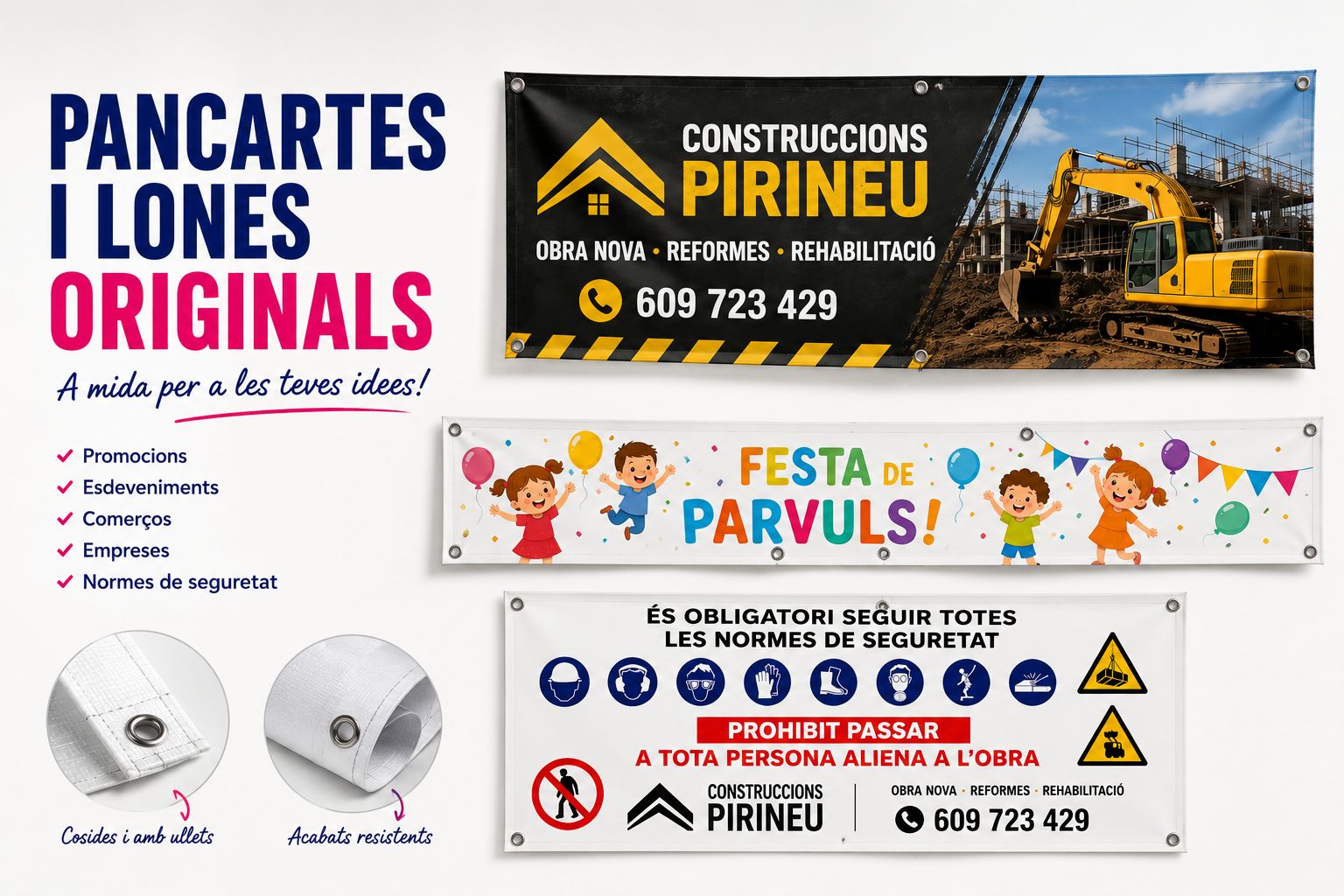 Pancartes i lones