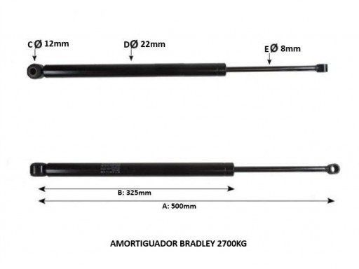 AMORTIGUADOR BRADLEY 2700KG [0]