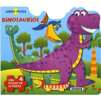  Libro infantil dinosaurios con puzzles