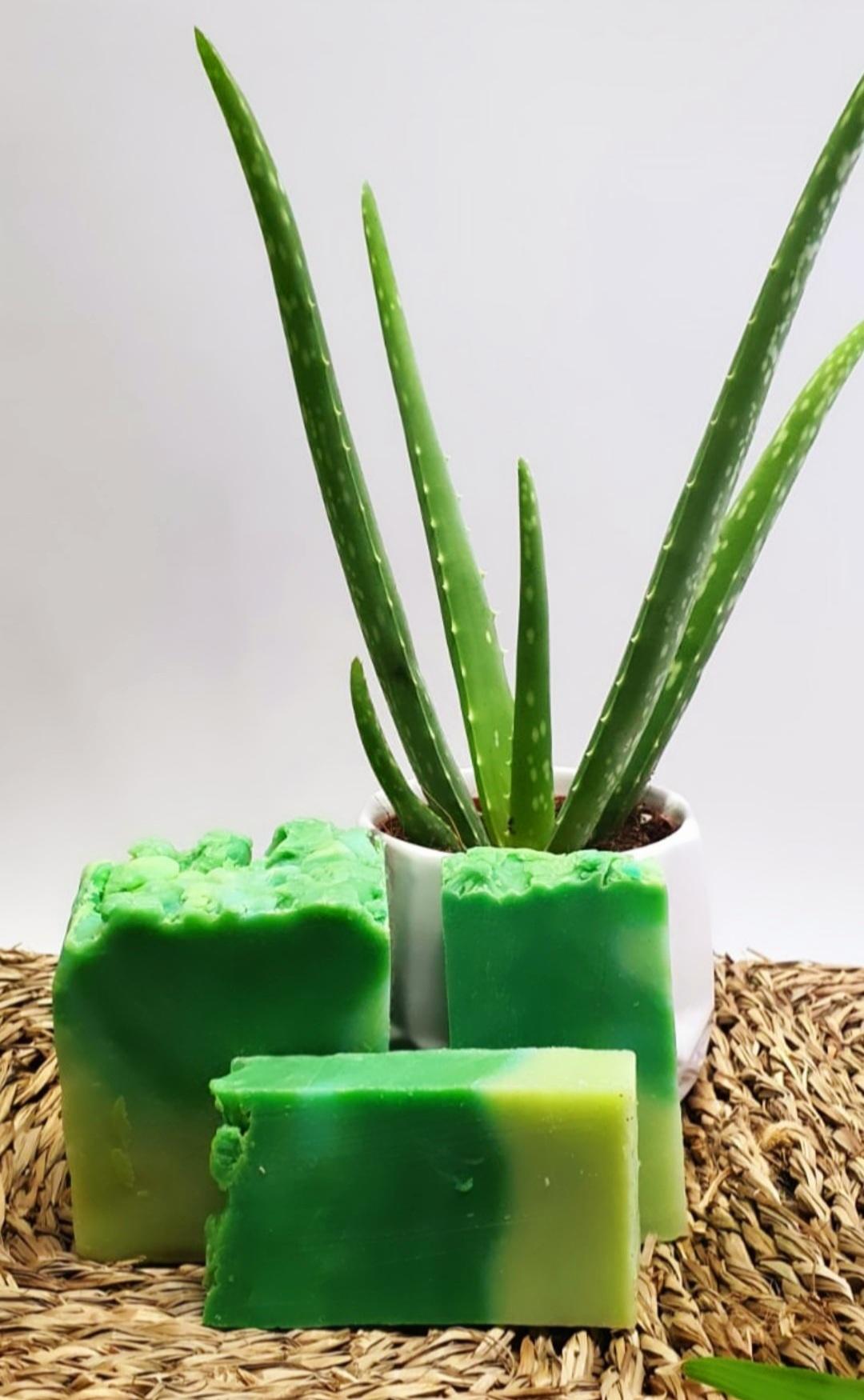 Jabón artesano Aloe vera  (2 piezas)