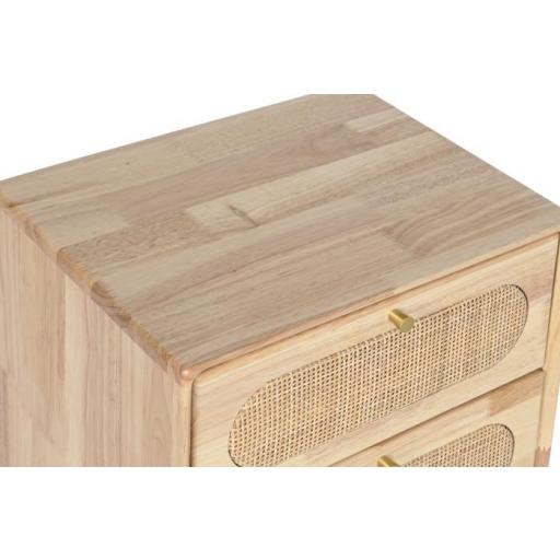 Cajonera rubberwood ratan dorado [1]