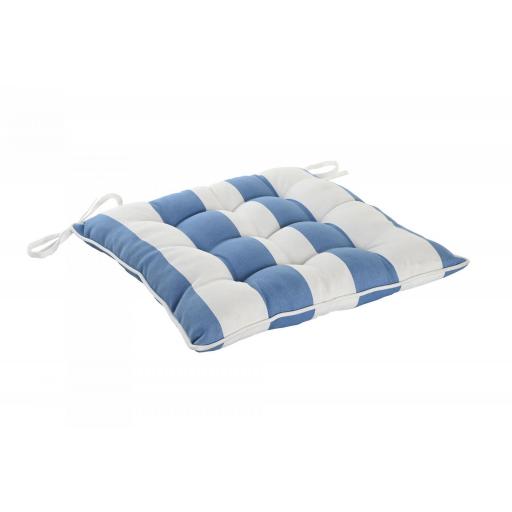 Cojín silla rayas azul [2]