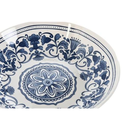 Vajilla 18 piezas porcelana étnica azul [1]