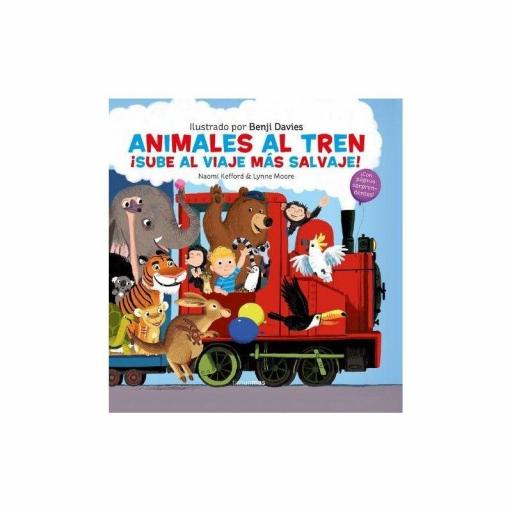  Libro infantil ANIMALES AL TREN