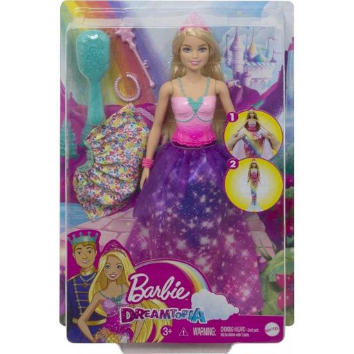 Barbie Muñeca 2 En 1 Princesa Sirena [0]