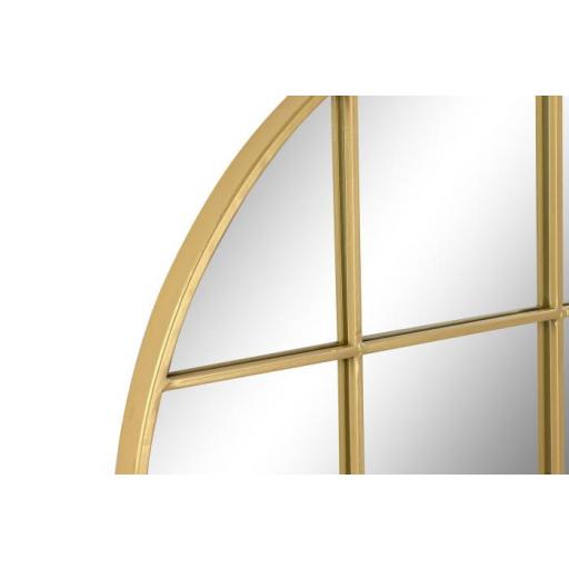 Espejo pared ventana dorado [1]
