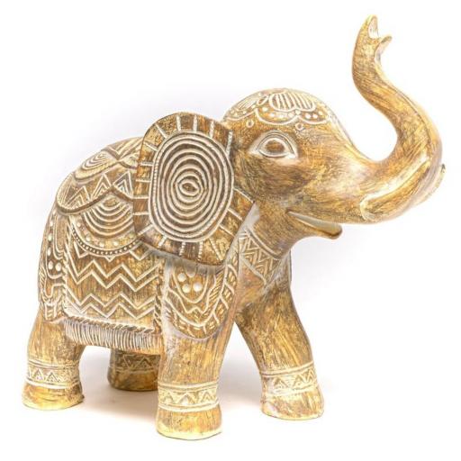 Figura elefante dorado