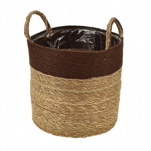 Macetero cesta Leticia 35x28 cm [0]