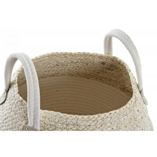 Macetero cesta algodón-fibra [2]