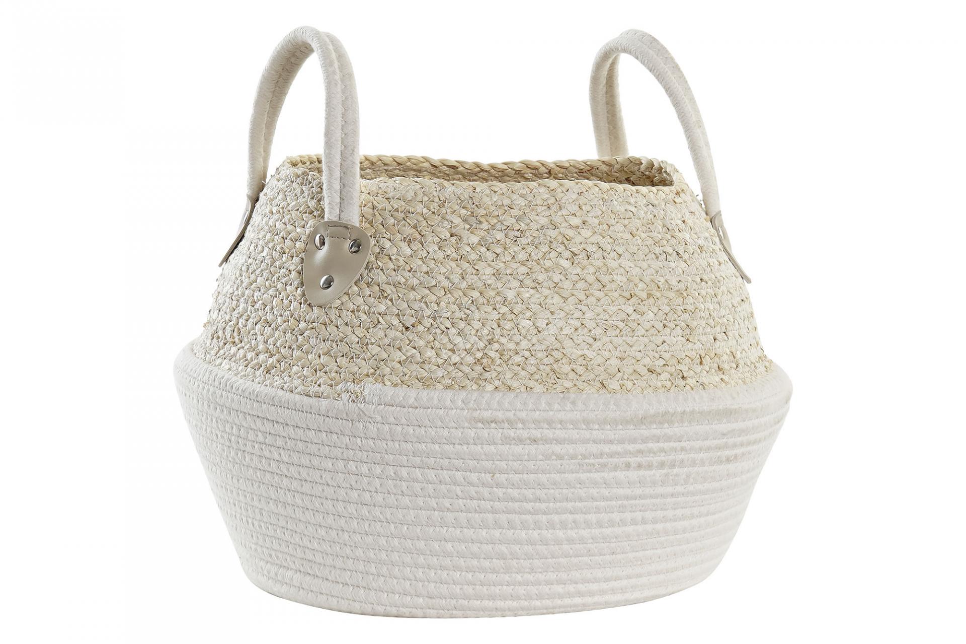 Macetero cesta algodón-fibra