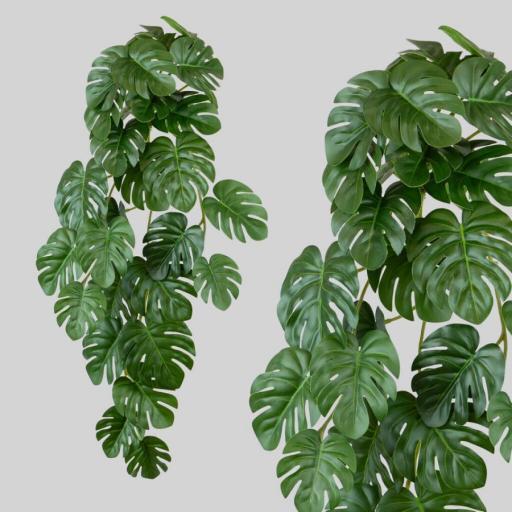 Monstera colgante artificial 49 cm [0]