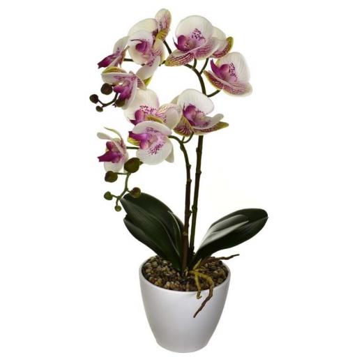  Planta artificial orquidea rosa [0]