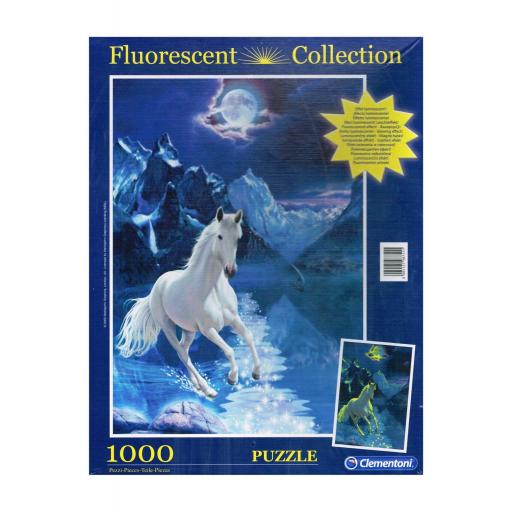 Puzzle Clementoni 1000 piezas flourescente caballo [0]