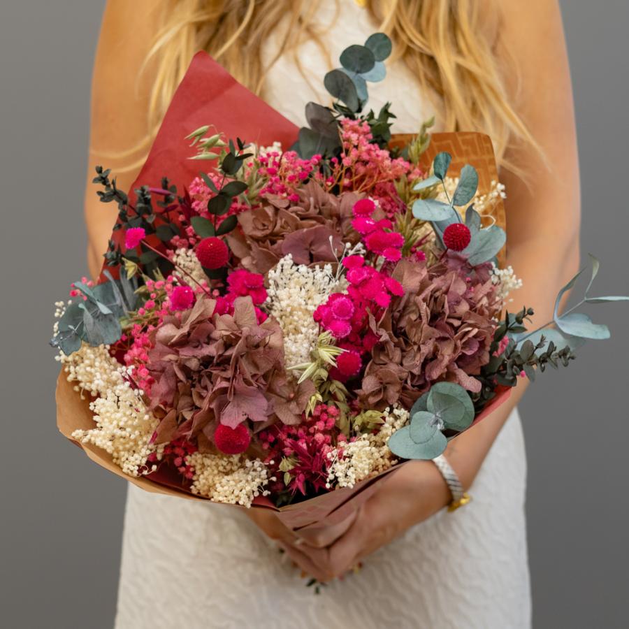Ramo flores secas y preservadas emma