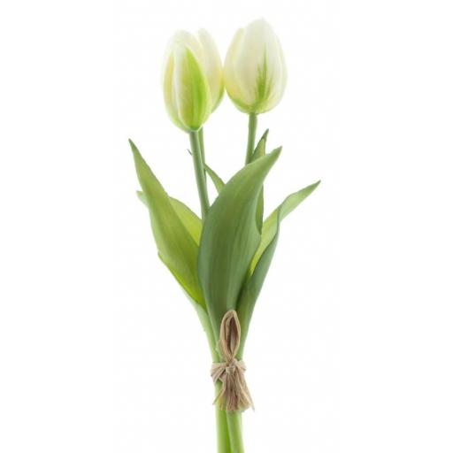 Tulipan artificial blanco