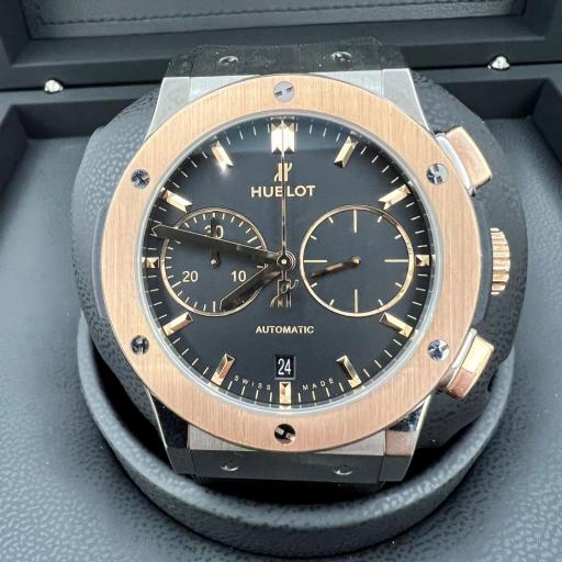 Hublot Classic Fusion Chronograph 45mm King Gold Steel Rose Gold 521.NO.1181.RX full set like new from 2021