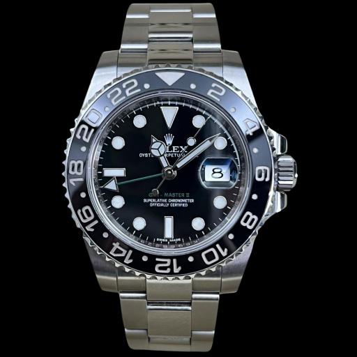ROLEX GMT-MASTER II CERAMICA  OUT OF PRODUCTION 2015 REF 116710LN blue light full set like new [0]