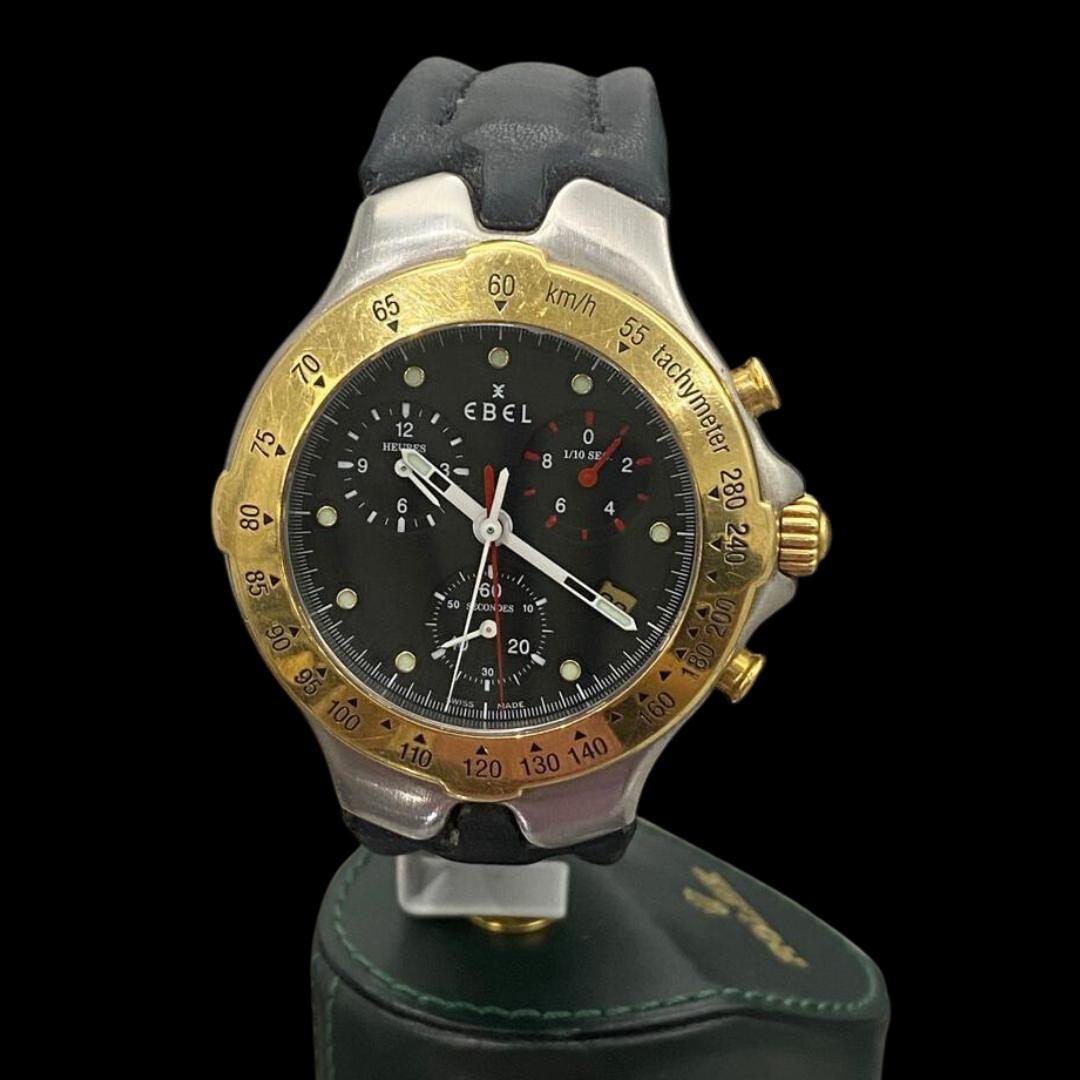 Reloj Unisex Ebel Sportwave Chrono acero 39mm 6251641 Cuarzo con correa de Piel.