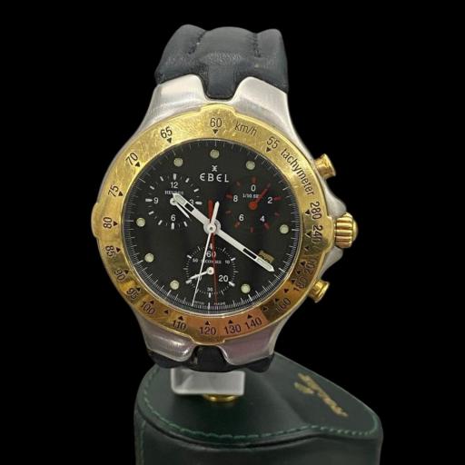 Reloj Unisex Ebel Sportwave Chrono acero 39mm 6251641 Cuarzo con correa de Piel. [0]