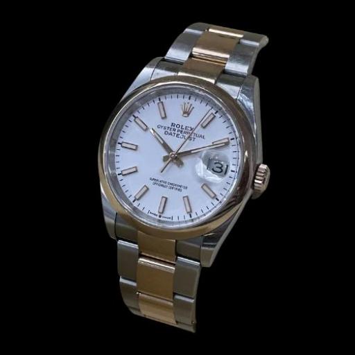 Rolex Ref: 126201- Date Just 36mm Steel and Rose Gold - White dial - Full set from 2020 [1]