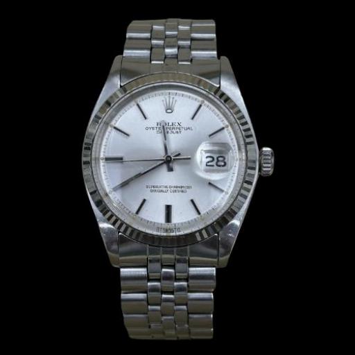 Date Just VIntage from 1973 - 36mm - Ref: 1601 - Sigma Dial - White Gold Bezel