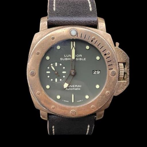 Panerai PAM00382 BRONZE FIRST EDITION limited edition 1000 pcs green dial 47mm full set 2011 plus service 2018