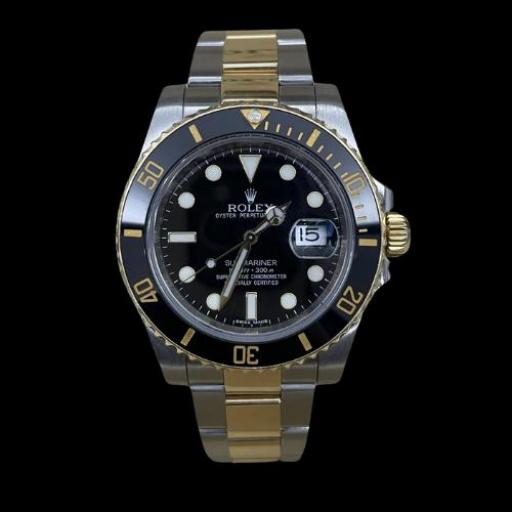 Rolex Submariner Date ceramic bezel 40mm discontinued model steel and gold ref.116613LN G series full set