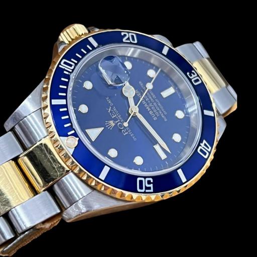 Submariner  Steel and Gold Ref: 16613 blue dial - serial F - From 2004 - Full Set [1]
