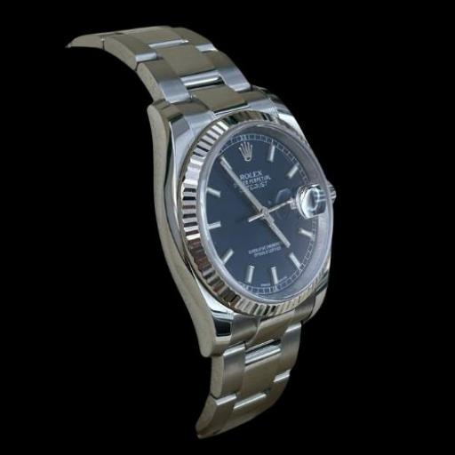 Rolex Date Just - Ref: 116234 - White Gold Besel - Blue Dial - From 2017  [2]