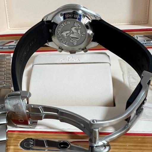 Omega Speedmaster Racing 40mm rubber strap and steel bracelet ref.326.30.40.50.11.001 like new full set [3]