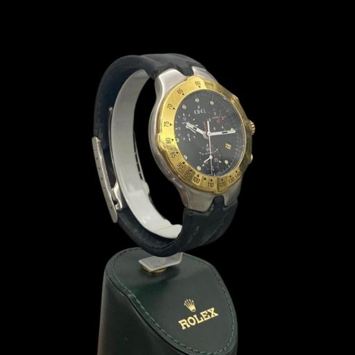 Reloj Unisex Ebel Sportwave Chrono acero 39mm 6251641 Cuarzo con correa de Piel. [1]