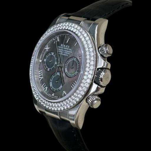 Very rare Rolex Daytona - MOP Thaiti - White Gold - Ref: 116589RBR - From 2003 - Diamonds Factory [1]