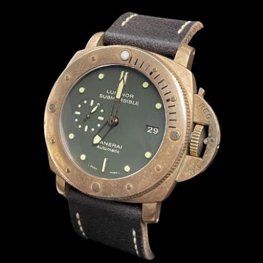 Panerai PAM00382 BRONZE FIRST EDITION limited edition 1000 pcs green dial 47mm full set 2011 plus service 2018 [1]