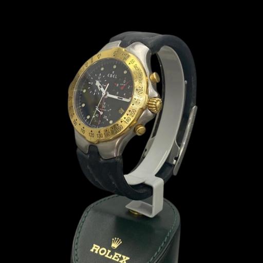 Reloj Unisex Ebel Sportwave Chrono acero 39mm 6251641 Cuarzo con correa de Piel. [2]