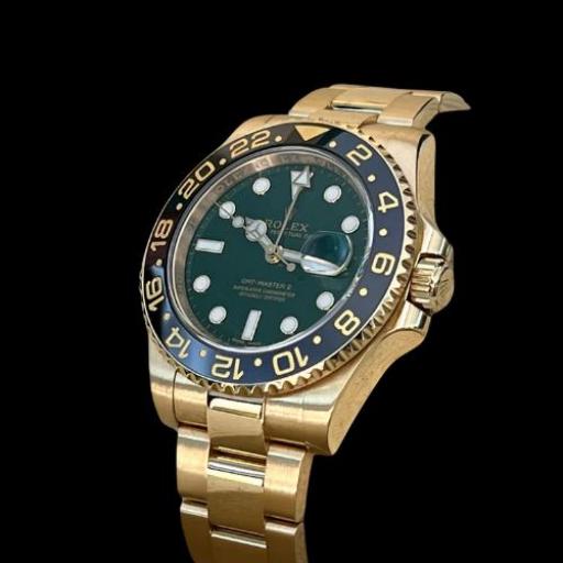Rolex GMT - Ref: 116718LN - Green Dial - Yellow Gold - From 2017 - Full Set [2]