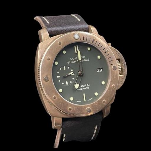 Panerai PAM00382 BRONZE FIRST EDITION limited edition 1000 pcs green dial 47mm full set 2011 plus service 2018 [2]