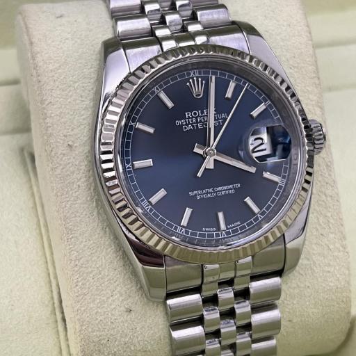 Rolex Datejust Steel - White Gold 18K Bezel -Ref 116234 - Used good condition 2015 - Serviced 2018 [1]