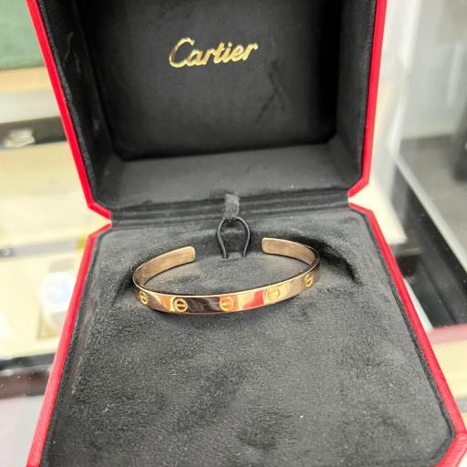 Cartier "LOVE" bangle en oro Rosa 18 Kt ref.LND548 talla 18 caja. [3]