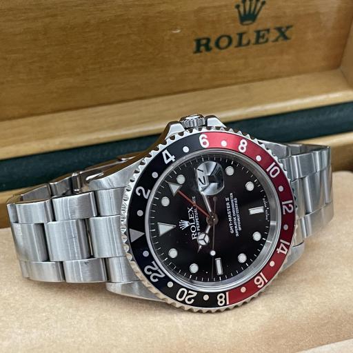 Rolex GMT II ref.16710 "COKE" bezel, solid endlinks very good conditions with box. [1]