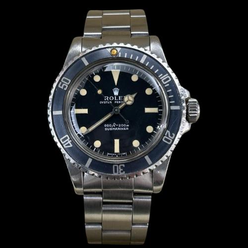 Rolex Submariner no date Vintage ref.5513 plexy SERIF dial with official service