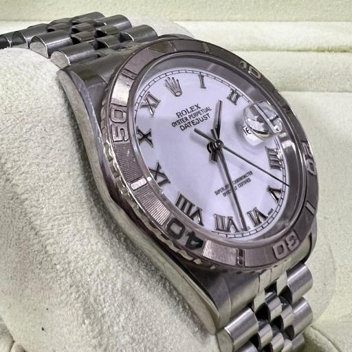 Rolex Datejust Turn-O-Graph ref.16264 white roman dial from 2003 with box  [1]