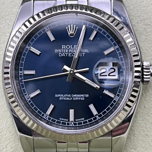 Rolex Datejust Steel - White Gold 18K Bezel -Ref 116234 - Used good condition 2015 - Serviced 2018 [0]